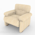 Dekorasi Sofa Single Kuning Minimalis V3