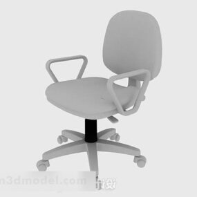 Gray Office Chair Decor V1 3d model