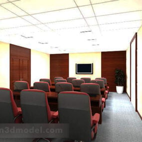Conference Room Decor Interior 3d model