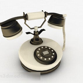 نموذج هاتف ريترو أوروبي V1 ثلاثي الأبعاد