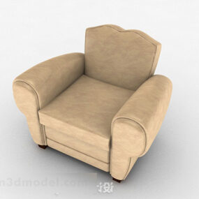 Brun Home Sofa Stol Møbler V2 3d model