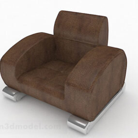 Perabot Kerusi Sofa Riadah Brown V1 model 3d