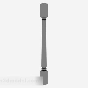 Gray Pillar 3d model
