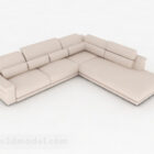 Ljusbruna soffmöbler med flera säten