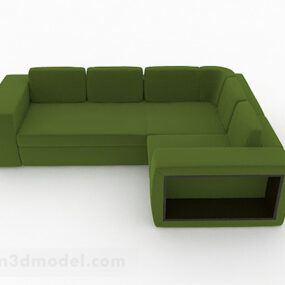 Perabot Sofa Berbilang tempat duduk Hijau V3 model 3d