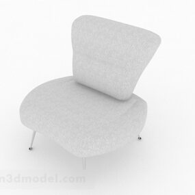 Gray Simple Sofa Chair Furniture 3d model