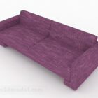 Purple Fabric Sofa Furniture