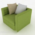 Grön minimalistisk enkel soffa möbler V1