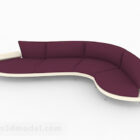 Sofá de múltiples asientos violeta Muebles V3