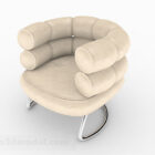 Diseño de sofá individual informal marrón claro