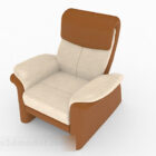 Brown Single Sofa Design V2