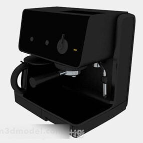 Black Coffee Machine Design 3d model