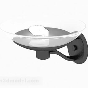 3D-Modell der grauen Glaswandleuchte