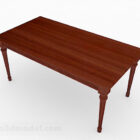 Brown Wooden Classic Dining Table