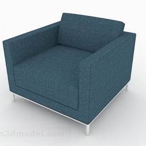 Divano singolo minimalista verde Design V1 modello 3d