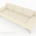 Beżowa minimalistyczna sofa wielostanowiskowa