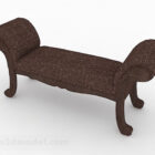 European Brown Sofa Bench Design