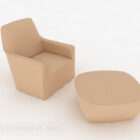 Moderni minimalistinen yhden sohvan muotoilu