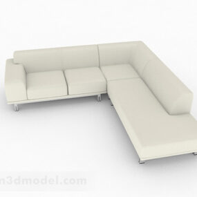 3д модель минималистского домашнего многоместного дивана