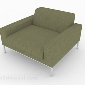 Green Minimalist Single Armchair 3d model
