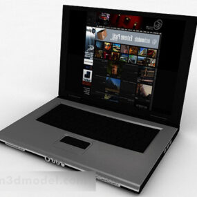 Gray Color Laptop 3d model