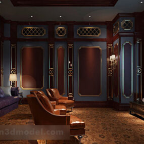 Home Multimedia Room Interior 3d model
