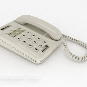 Vintage Table Phone V1 3d model