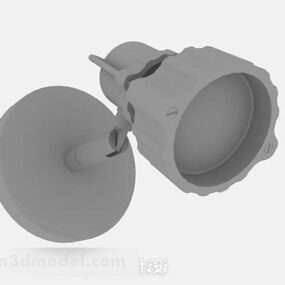 Duvara Montaj Gri Spot Işığı 3d modeli