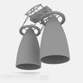 Gray Shade Spotlight 3d model