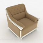 Brown Luxury Home Single Sofa