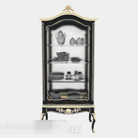 European Classical Display Cabinet V1 3d model