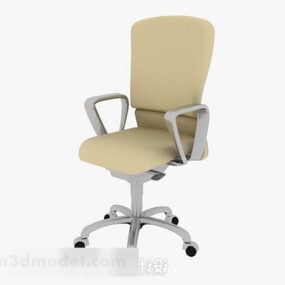 Yellow Wheels Chair 3d model