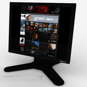 Black Lcd Computer Monitor 3d model