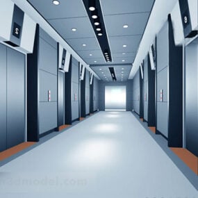 Building Elevator Corridor 3d-model