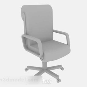 Gray Office Chair Lowpoly 3d model