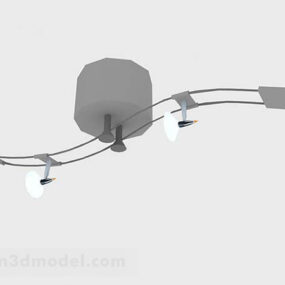 مصباح سقف بإطار منحني نموذج ثلاثي الأبعاد