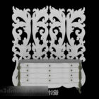 White Porch Cabinet Decoration V1
