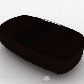 茶色のコーヒーテーブルのデザイン3Dモデル