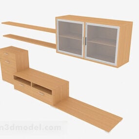Wooden Tv Cabinet Furniture V6 3d model