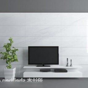 Moderní minimalistický 3D model TV skříňky
