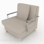 Gray Fabric Simple Single Sofa Chair