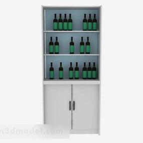 3д модель шкафа-холодильника для вина