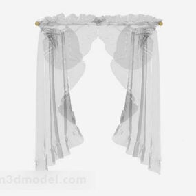 Gray Opacity Curtain 3d model