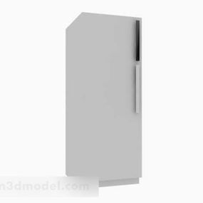 Refrigerator One Door 3d model