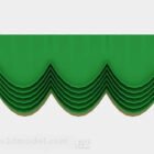 Dekorace zelené opony