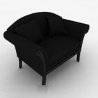 Antique Single Sofa Black Color