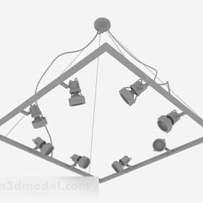 3д модель системы студийного прожектора