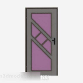 Gray Paint Home Door 3d model