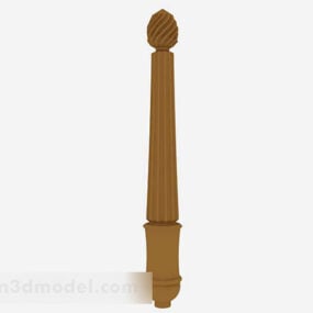 Brown Pillar 3d model