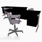Jednoduchý pracovní stůl a židle